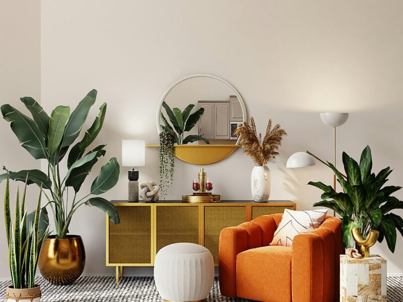 Bright living room with a thoughtful furniture layout